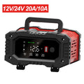 Smart Car Battery Charger 12V/24V AGM GEL WET Lead Acid 7-Segment