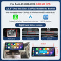 8.9"/12.3" Multimedia Touch Screen Display for Audi A5 S5 2008–2016 – Wireless CarPlay, Android Auto, AirPlay, Miracast