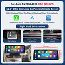 8.9"/12.3" Multimedia Touch Screen Display for Audi A5 S5 2008–2016 – Wireless CarPlay, Android Auto, AirPlay, Miracast