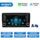 Player Multimídia Android 14 para Audi A3 2/8P (2003–2013) – 128GB, CarPlay Android Auto Wireless, DSP GPS