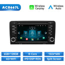 Player Multimídia Android 14 para Audi A3 2/8P (2003–2013) – 128GB, CarPlay Android Auto Wireless, DSP GPS