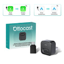 Ottocast Play2Video Ultra WiFi6 AI Box – Adaptador CarPlay Android Auto para Audi com Netflix