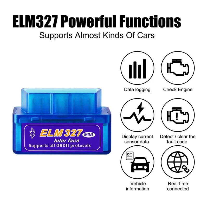 ELM327 V2.1 Mini OBD2 Wireless Car Diagnostic Scanner