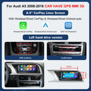 8.9"/12.3" Multimedia Touch Screen Display for Audi A5 S5 2008–2016 – Wireless CarPlay, Android Auto, AirPlay, Miracast