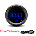 AD52 52mm Digital Car Multigauge – Turbo Boost PSI BAR, RPM, Oil & Water Temp, Oil Pressure, Voltmeter