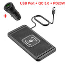 Car Wireless Charger Silicone Pad Fast Charger for iPhone 16/15 & Samsung S24/S23