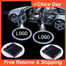 2PCS Car Door LED Logo Projector Light Wireless