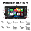 Pantalla Multimedia 7” con CarPlay y Android Auto para Volkswagen y Skoda