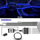 Symphony LED Neon Automotivo RGB 18IN1 – Luz Ambiente Interna Colorida com Música e Efeito Rainbow
