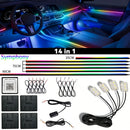 Symphony LED Neon Automotivo RGB 18IN1 – Luz Ambiente Interna Colorida com Música e Efeito Rainbow