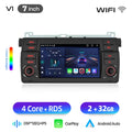 Junsun 7" Wireless CarPlay Android Auto Car Stereo for BMW E46 M3 318 320 325 330 335 – GPS, WiFi, 4G, 8-Core, RDS
