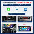 8.9"/12.3" Multimedia Touch Screen Display for Audi A5 S5 2008–2016 – Wireless CarPlay, Android Auto, AirPlay, Miracast