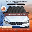 Winter Car Window Guard – Snow & Ice Proof Windshield Cover with Magnetic Fixing & Reflective Safety Strips
