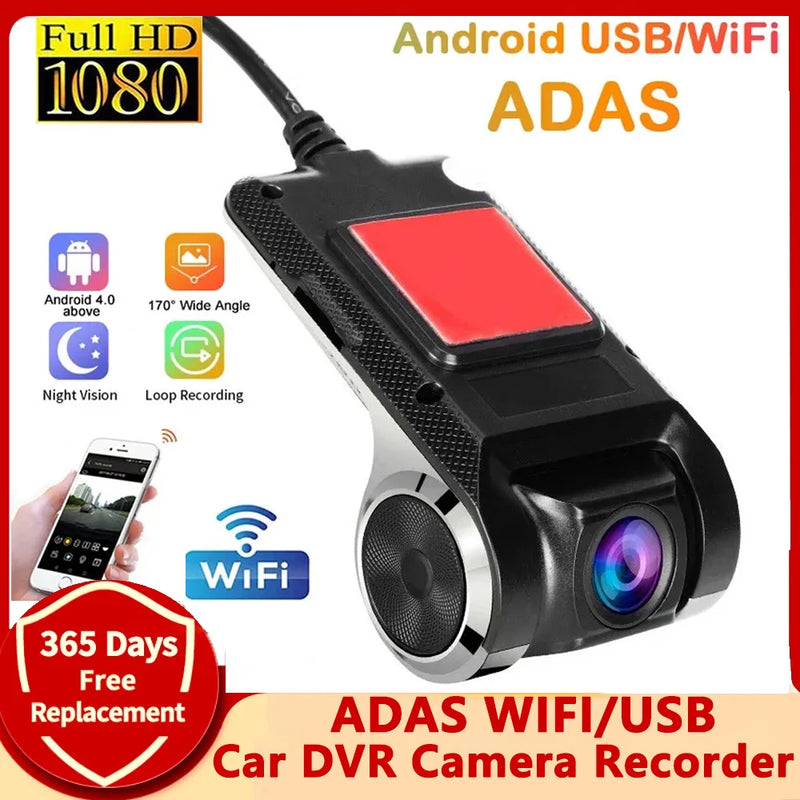 WiFi USB Dash Cam Car DVR for Android DVD Player