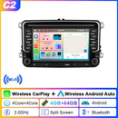LeeKooLuu Android 13 Car Stereo 4GB+64GB with GPS & CarPlay for VW Skoda Octavia Golf 5 6 Touran Passat Polo Jetta