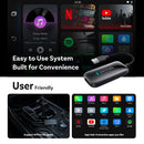 Ottocast Play2Video Ultra WiFi6 AI Box – Adaptador CarPlay Android Auto para Audi com Netflix