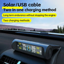 Car Tire Pressure Monitoring System 4 External Sensors Alarm