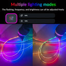 Symphony LED Neon Automotivo RGB 18IN1 – Luz Ambiente Interna Colorida com Música e Efeito Rainbow
