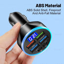 Cargador Velev Digital 4USB + 2PD | Pantalla Digital, Rápida y Compacta