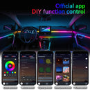 Symphony LED Neon Automotivo RGB 18IN1 – Luz Ambiente Interna Colorida com Música e Efeito Rainbow