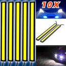 COB LED Car DRL Strip Lights 12V Aluminum Waterproof 10PCS