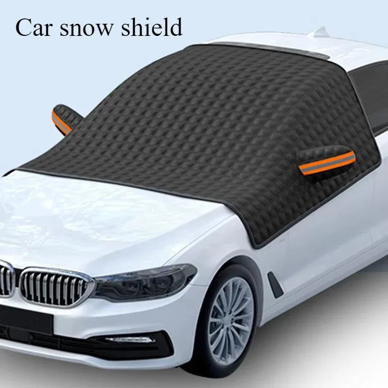 Winter Car Window Guard – Snow & Ice Proof Windshield Cover with Magnetic Fixing & Reflective Safety Strips
