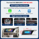 8.9"/12.3" Multimedia Touch Screen Display for Audi A5 S5 2008–2016 – Wireless CarPlay, Android Auto, AirPlay, Miracast