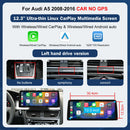 8.9"/12.3" Multimedia Touch Screen Display for Audi A5 S5 2008–2016 – Wireless CarPlay, Android Auto, AirPlay, Miracast