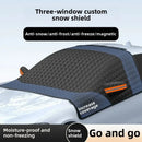 Winter Car Window Guard – Snow & Ice Proof Windshield Cover with Magnetic Fixing & Reflective Safety Strips