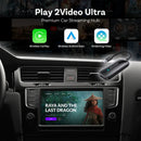 Ottocast Play2Video Ultra WiFi6 AI Box – Adaptador CarPlay Android Auto para Audi com Netflix