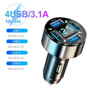 Cargador Velev Digital 4USB + 2PD | Pantalla Digital, Rápida y Compacta