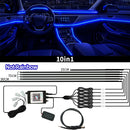 Symphony LED Neon Automotivo RGB 18IN1 – Luz Ambiente Interna Colorida com Música e Efeito Rainbow
