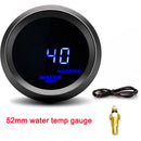 AD52 52mm Digital Car Multigauge – Turbo Boost PSI BAR, RPM, Oil & Water Temp, Oil Pressure, Voltmeter
